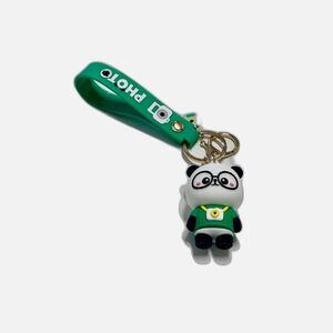 Cute Panda Keychain with Camera Charm